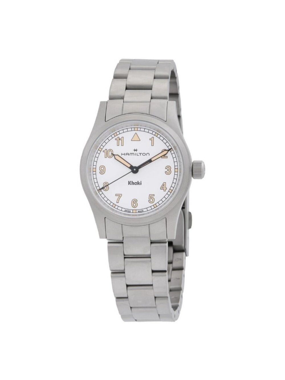 NWT Hamilton Khaki Field Quartz White Dial Ladies Watch